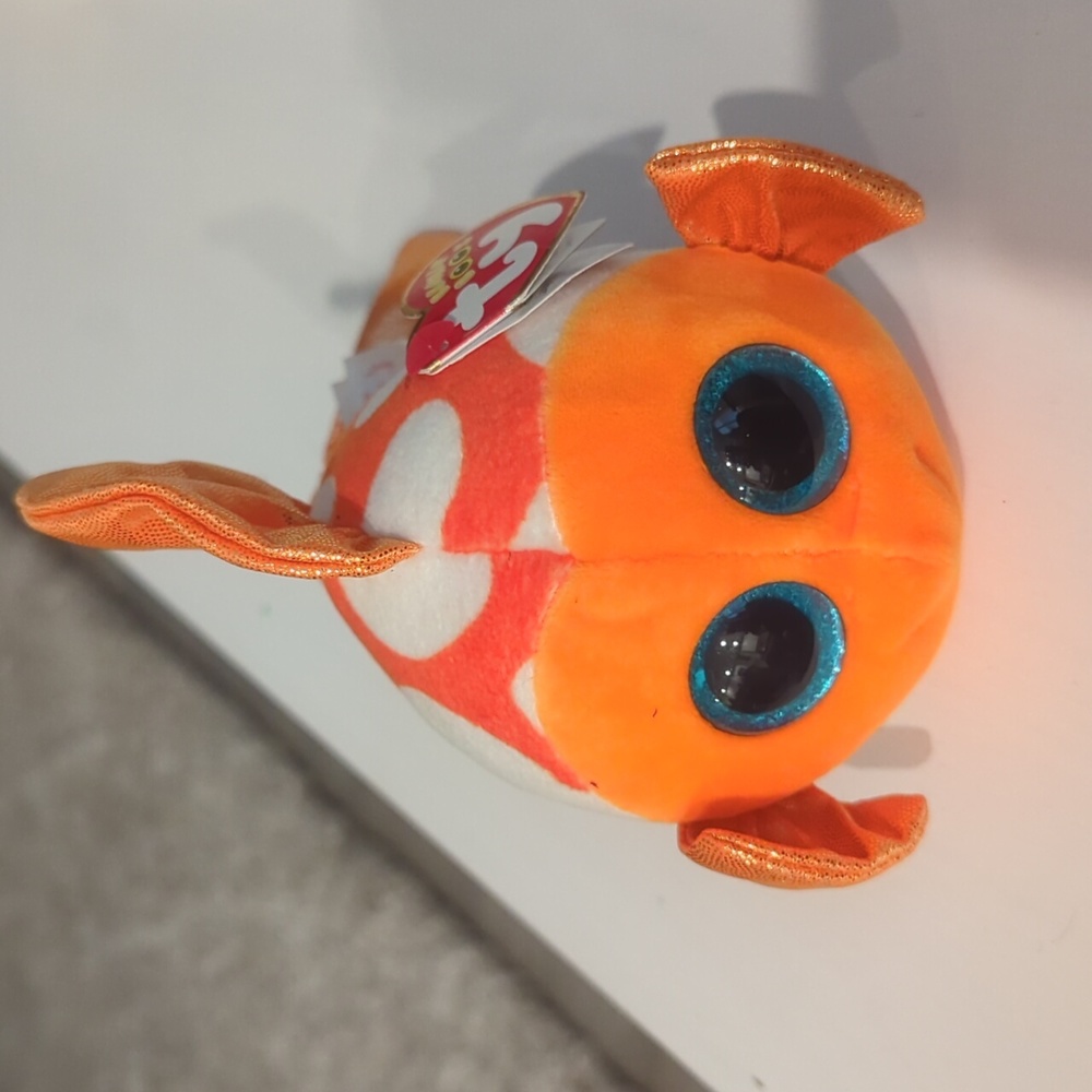 Ty Beanie Boos Collection Sami, Orange & White